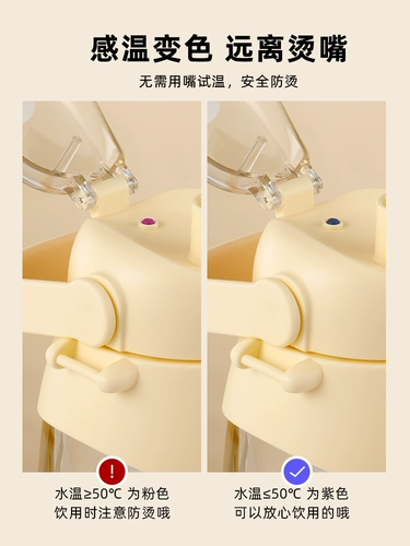 Высококачественная летняя пластиковая трубочка со стаканом, вместительный и большой чайник для школьников, популярно в интернете