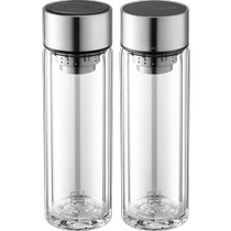 Fuguang FU glass mens high-end tea cup high borosilicate office tea water separation tea cup gift water cup