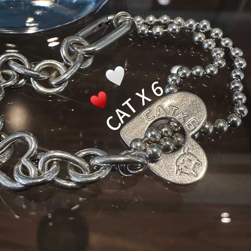 Catx6 Original 925 Silver Bead Chain Half Bead Half Chain Heart Brand Basic Bracelet—Can Be Matchinged with Any Pendant