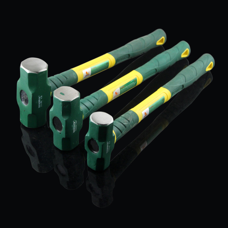 Wynns PowerLion Boutique Glass Fiber Hammer 4LB Hammer Remove Wall Household Square Wooden Hammer