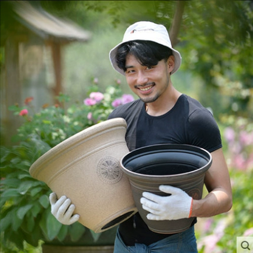 Dahua Pot Домохозяйство Большая гостиная в помещении двор Большой -диаметром цветочный горшок PP смола пластик простая бесплатная доставка круговой доставки