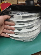 Black plastic moisture-proof protective tape for 16mm film copies can hold 5 copies