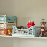 HAY Складная пластиковая многоцветная корзина для хранения, настольная коробка для хранения, маленькая коробочка для хранения