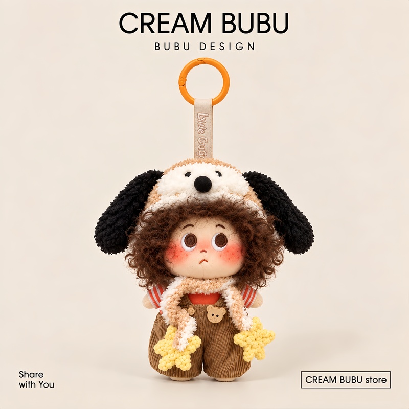【Authentic】Setudu Afro Little Freckle Plush Ornament Bag Pendant Car Keychain Cartoon Gift~