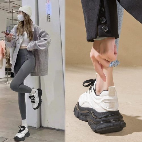 Tide, высокая универсальная белая обувь для отдыха, спортивная обувь на платформе, 2022 года, из натуральной кожи