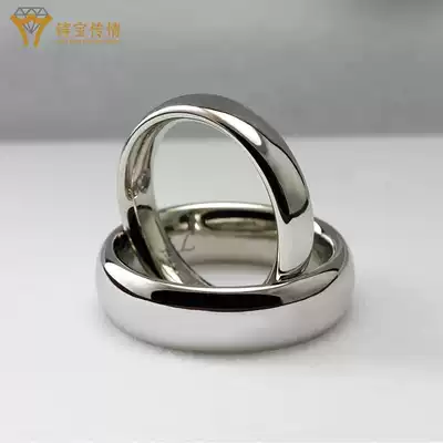 Bao Ting Love pt950 Platinum Aperture Ring Men 18K Platinum Cou750 pair Ring Wedding Ring Ring