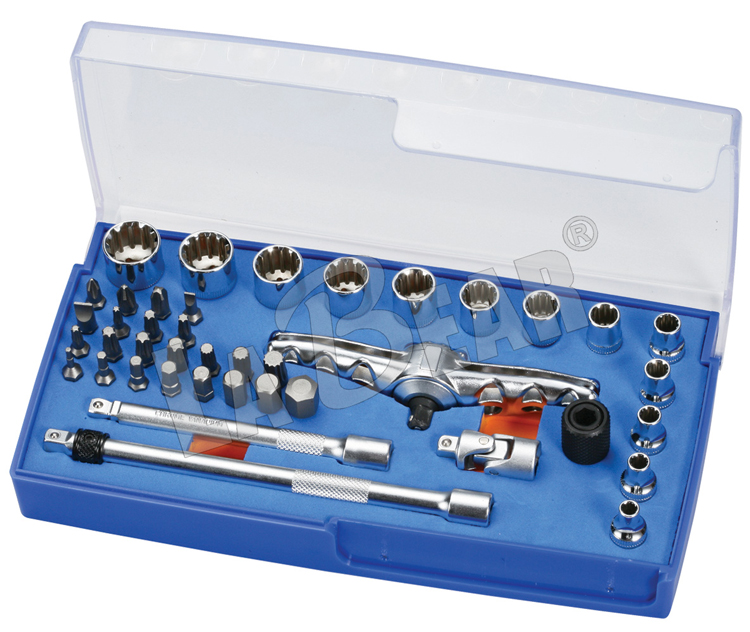 LABEAR one ten inner word batch head star twelve teeth sleeve ratchet wrench combined universal lengthening lever tool