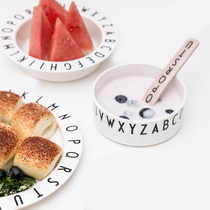 designletters Baby tritan drop-proof cups bowls plates tableware baby bowls spoons auxiliary food sets