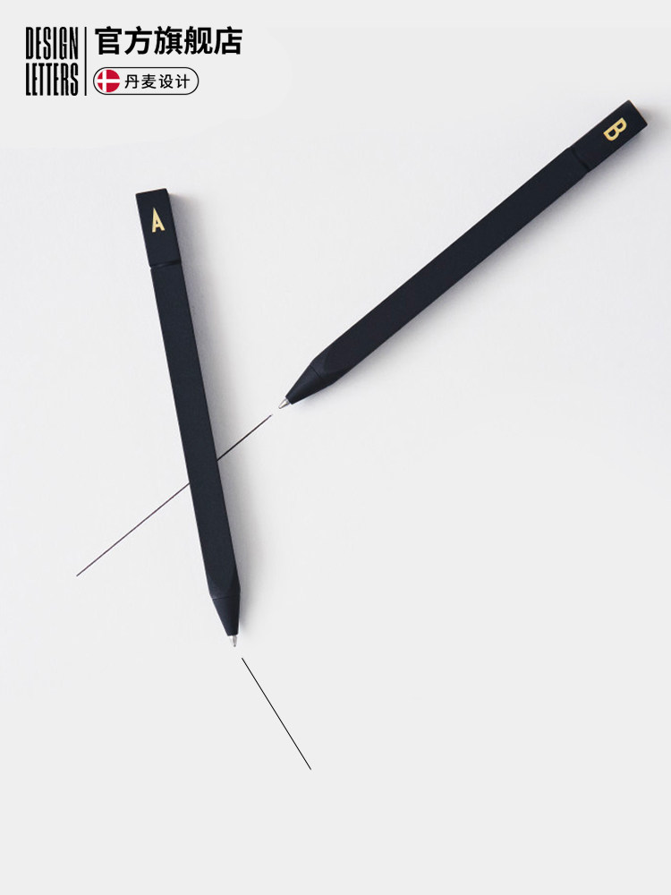 Denmark designletters Germany imported Schmidt letter ins ballpoint pen gift replacement refill 10 pieces