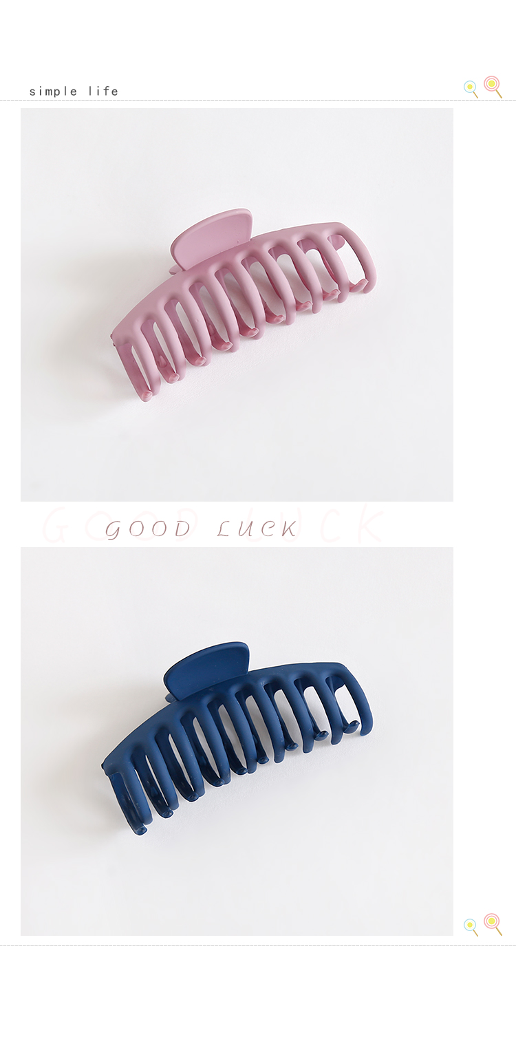 Classic Frosted Color Hair Clip display picture 6