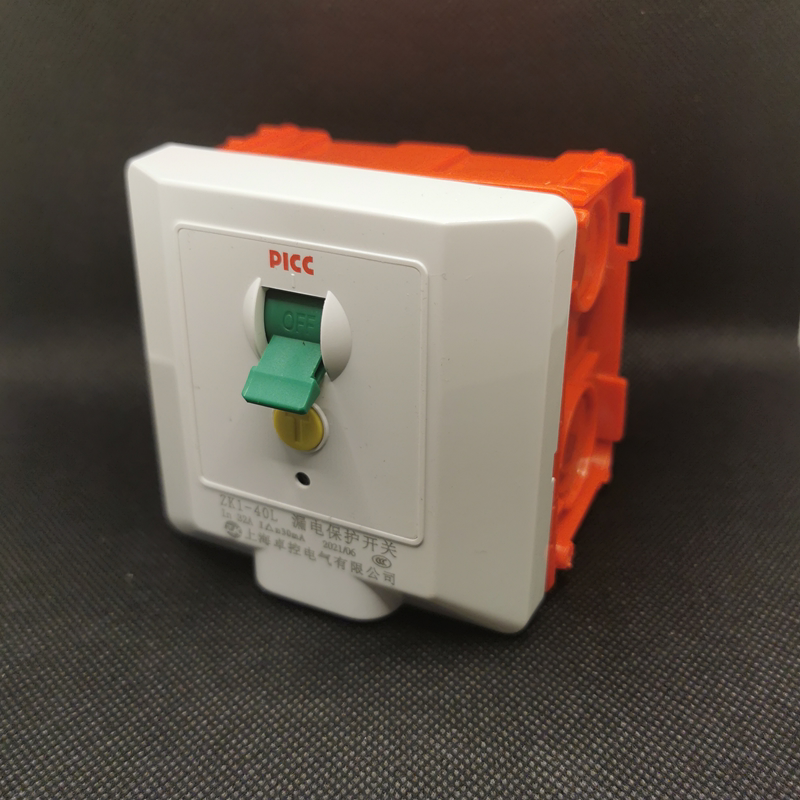 Zhuo Control Air Conditioning Earth Leakage Protection 86 Type Switch Electrical Water Heater Earth Leakage Protection With Concealed Box Suit