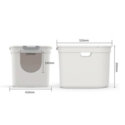 Кошачий песчаный горшок с полным наружным наружным анти -одором анти -дор анти -дор маленький крупный крупный крупный специальный кошачий кошачь