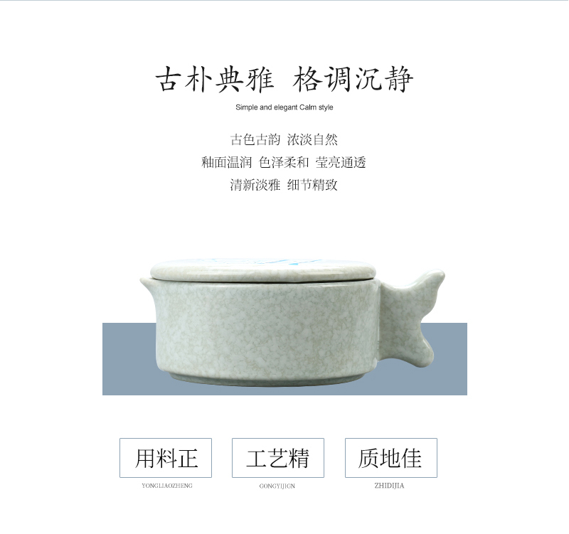 Practice everyday multi - purpose ceramic the inkwell with cover high - grade calligraphy sheng ink ink fountain pen writing more students lick the writing brush washer from Chinese painting ink inkstone ink dish of four treasures of the study Practice the tools with cover