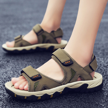 Sandals mens summer new Roman sandals Korean version of the trend sandals personality wear two-purpose drag mens tide