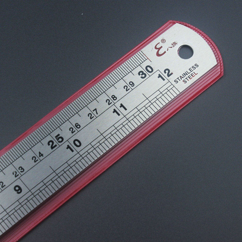 15cm 15cm 20cm 30cm steel ruler cm inch Inch Inch INCH Double sided with subsidence scale thick sheet durable