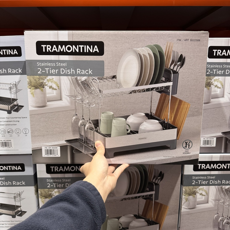 Costco Chamontina Multifunctional Double-Layer Draining Rack, Tableware and Dish Storage Rack, Kitchen Dish Rack Costco Chamontina Multifunctional Double-Layer Draining Rack, Tableware and Dish Storage Rack, Kitchen Dish Rack