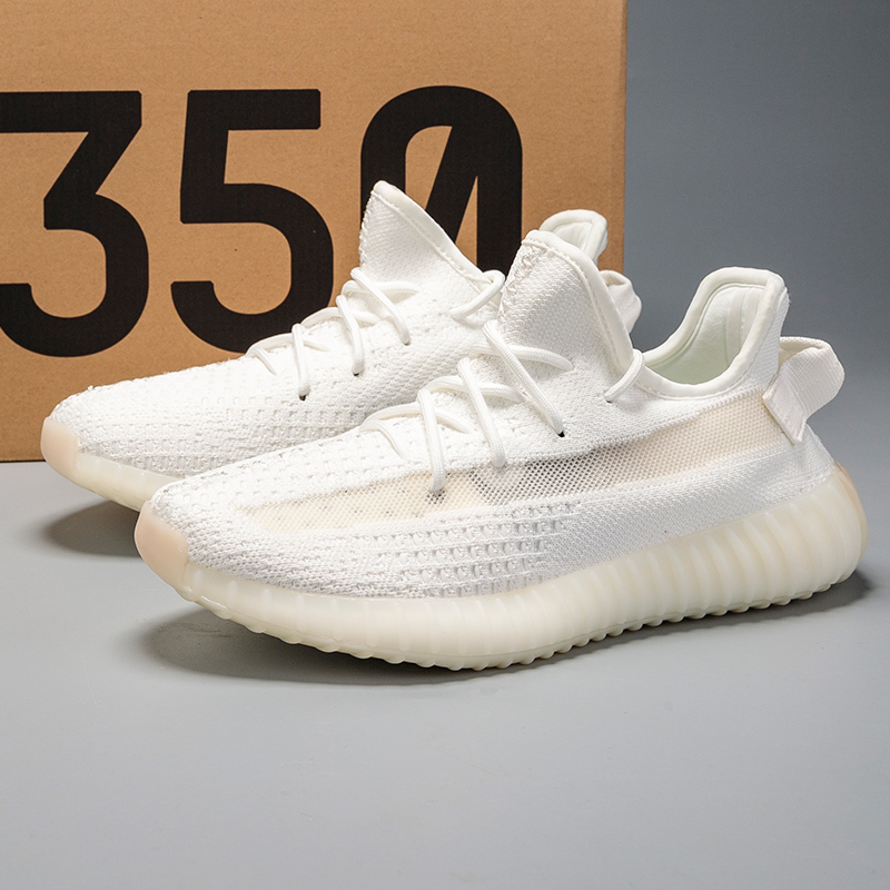 High Version Colorful All WhiteBinadi KANYE   YEEZY Star State Coconut shoes male 350 babysbreath Putian summer tide shoes Official website quality goods