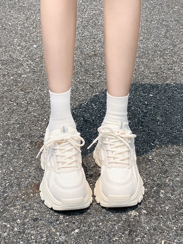 Warrior, универсальная спортивная небольшая белая обувь для отдыха на платформе, 2023, осенняя, тренд сезона