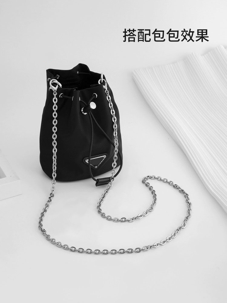 Suitable for Prada Bucket Bag Modification, Prada Bag Chain Crossbody Accessory Strap Decorative Chain Versatile Chain