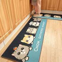 Kitchen Ground Mat Suction oil suction Oil ground mat anti-slip foot mat Anti-oil waterproof home cushion in door cushion Cartoon Carpet