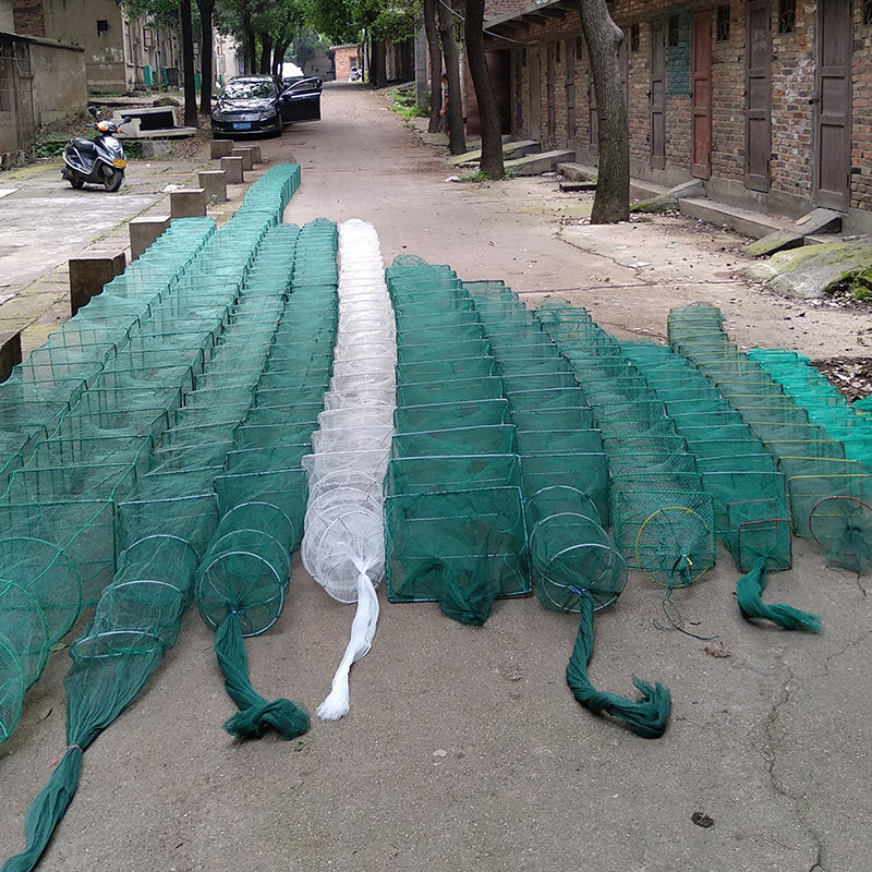 Folding catch shrimp cage fishing net fishing cage crab loach eel lobster net hand throwing net fishing tool