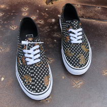 Joint name Fang Qi Vance Tiger pattern canvas shoes mens little Daisy stitching board shoes retro national mens shoes trend