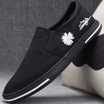 Mens lazy shoes a pedal shoes mens trendy shoes Korean trend wild summer breathable Mens shoes old Beijing cloth shoes