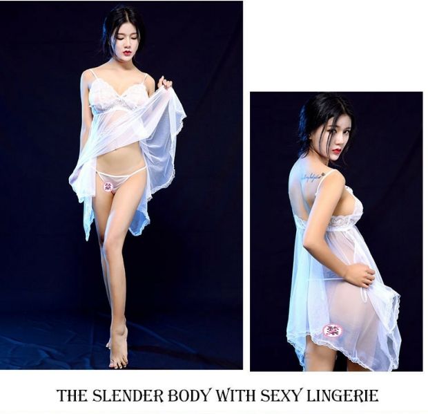 Sexy váy ngủ nữ mùa xuân và mùa hè cám dỗ đồ lót kích thước lớn ren trong suốt vải tuyn dây đeo đồ ngủ mini phù hợp với váy đầm thiết kế đẹp