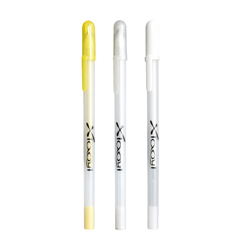 xiaoyi high light pen white point pen gold sketching pen silver color trimming pen student fine art graffiti pen