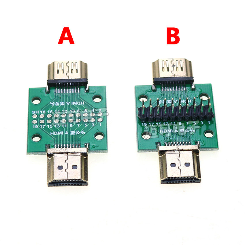 HDMI A公转A母测试板带PCB板转接A型公转母座互转电路线路板治具