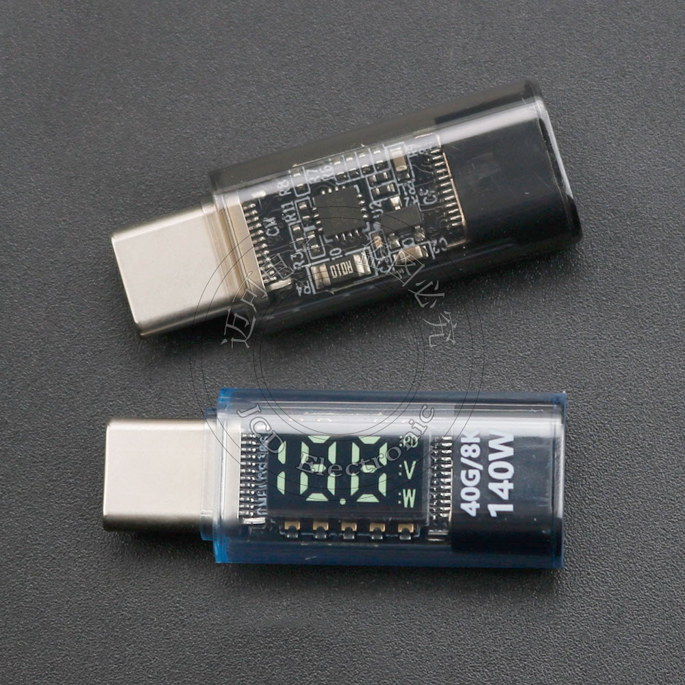 适用苹果转接头数据传输带PD芯片数字显示Type-C 公母转接头