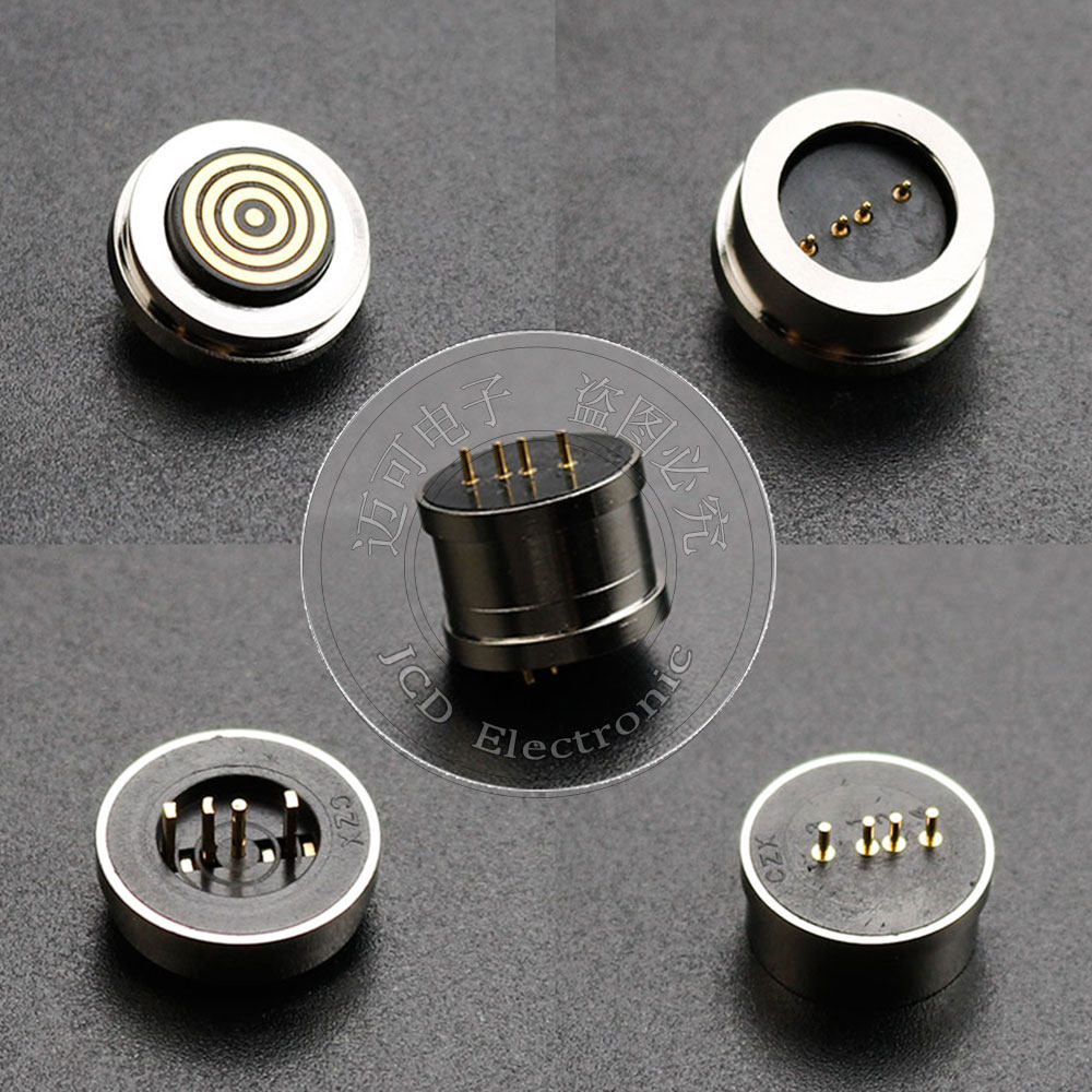 4pin 防水磁吸连接器 医疗美容理疗信号传输盲吸360&deg;磁吸充电