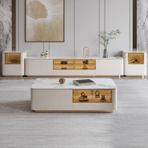 Rockboard Tea Table TV Cabinet Living-room Designer New Lockers Combine small family Light Extravagant TV Cabinet Modern Brief