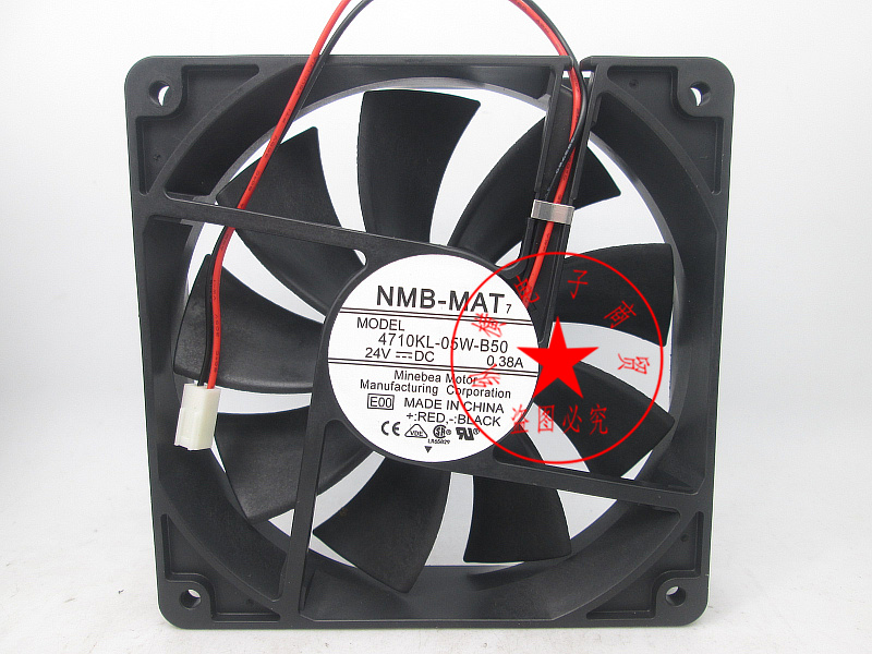Original THEN 4710KL-05W-B50 24V 0 38A 12025 power supply cooling fan