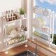 Dish drain rack kitchen multi-functional bowl rack countertop cupboard storage rack household dishes chopstick box storage rack