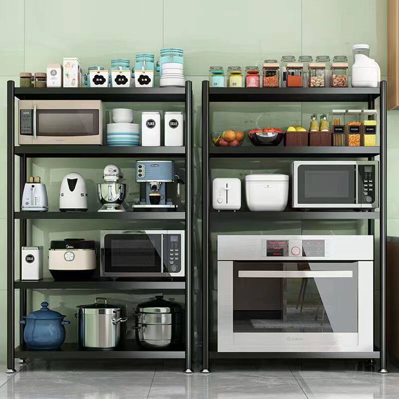 Kitchen Multi-Functional Household Storage Rack, Floor-Standing Multi-Layer Microwave Oven, Oven, Cookware Storage Cabinet, Shelf