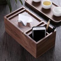 Upscale wood paper towels box Living room Drawing Cardboard Box Creative napkins Paper Cramps Desk Surface Closeout Box Remoter