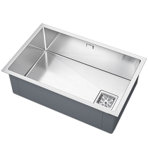 Wrigley 304 stainless steel sink large single-slot handmade basin under the counter basin sink kitchen sink