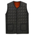 Áo sơ mi phẳng cổ cộng với nhung dày trung và áo vest cotton cũ của nam giới ao khoac vest nam Áo vest cotton