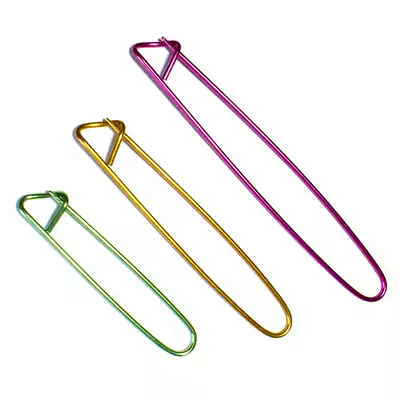 Handmade wool knitting big pin DIY sweater reserved needle tool knitting wool anti-aluminum pin