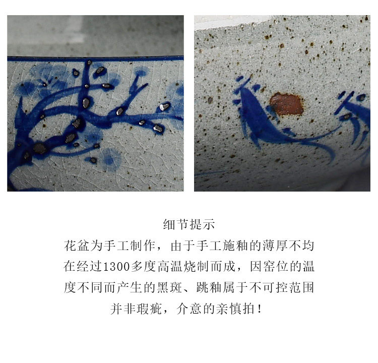 Huai daffodils basin hand - made ceramic restoring ancient ways round copper wire grass hydroponic water lily leaf lotus king faceplate