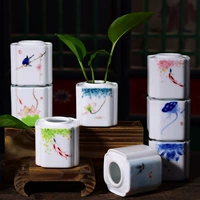 Nhỏ cắm hoa tươi bình nhỏ đơn giản văn hóa nước dụng cụ trang trí phòng khách trang trí hiện đại sáng tạo màu xanh lá cây thủy canh container - Vase / Bồn hoa & Kệ chậu cây trong nhà