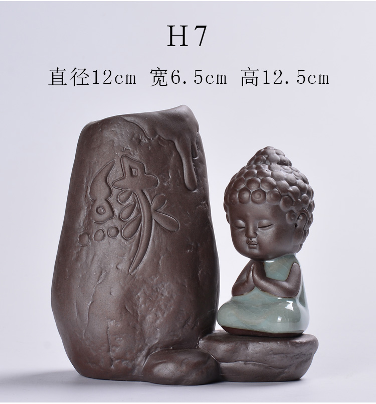 Zen monk violet arenaceous hydroponic container other creative desktop furnishing articles, fleshy copper grass flower pot wholesale clearance