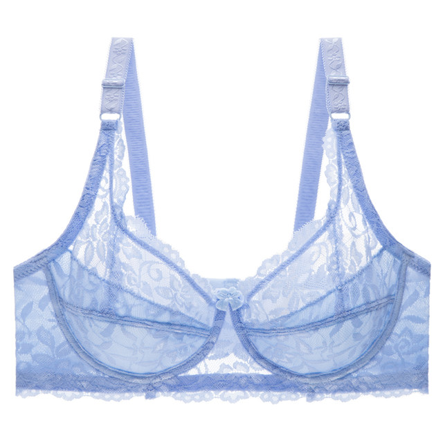 ຊຸດຊັ້ນໃນລູກໄມ້ໃນລະດູຮ້ອນສໍາລັບແມ່ຍິງທີ່ບໍ່ມີຂອບເຫຼັກ sexy ultra-thin sponge-free bra ສໍາລັບເຕົ້ານົມໃຫຍ່ສະແດງໃຫ້ເຫັນ bra ຂະຫນາດນ້ອຍ push-up ຂະຫນາດໃຫຍ່