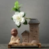 Sáng tạo thủy canh xanh bình nước nhà máy phòng khách trang trí văn phòng hoa khô cắm hoa dụng cụ - Vase / Bồn hoa & Kệ Vase / Bồn hoa & Kệ