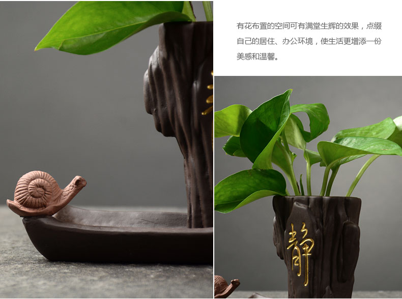 Sáng tạo nước xanh thủy bình hoa cắm hoa cắm hoa dụng cụ trồng cây trang trí nhà container chậu nhỏ đồ trang trí - Vase / Bồn hoa & Kệ chậu cây để bàn