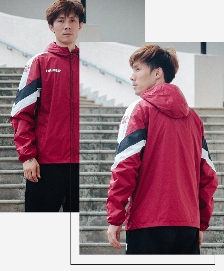 Áo mưa Kelme Karlie nam 18 mùa trong cùng một đoạn áo khoác bóng đá áo gió thể thao giản dị áo khoác gió nam nữ