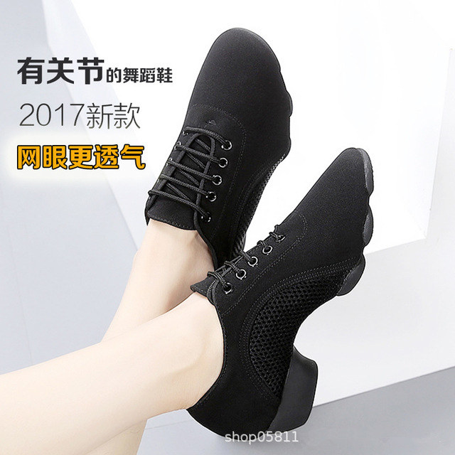 New Latin Dance Shoes Women Adults Soft Bottom Low Heel Dancing Shoes Oxford Clou Friendship Morden Square Dance Shoes National Mark
