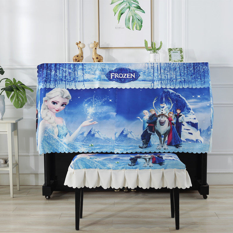 Piano Hood Half Hood Nordic Piano Cover Dust Cover Printed Children Piano Bougeboubouyi Mountain Leaf Piano