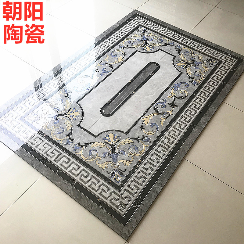 New Grey Living Room Parquet Floor Tiles Modern Minimalist Jigsaw Puzzle Brick Dining Room Genguan Styling Tile Microlite Floor Tiles